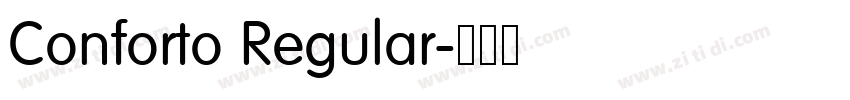 Conforto Regular字体转换